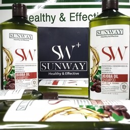 سان وی شامپو جوجوبا مو خشک و رنگ شده فاقد سولفات SUNWAY JOJOBA OIL SULFATE FREE SHAMPOO   قیمت 174