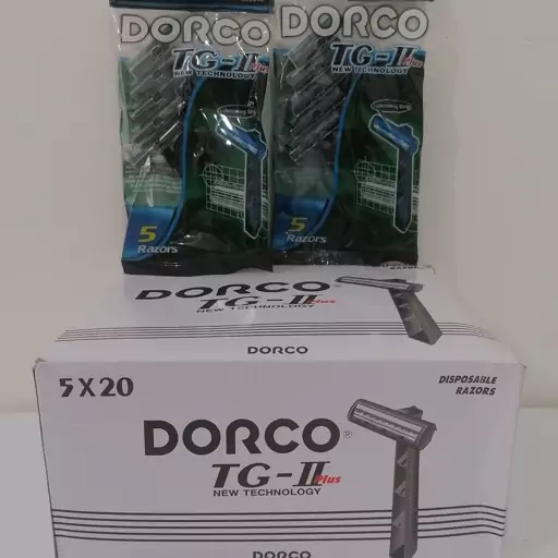 ژیلت صابونی  5Dorco عددی بسته 20 عددی 640 گرمی سبز رنگ اصلی