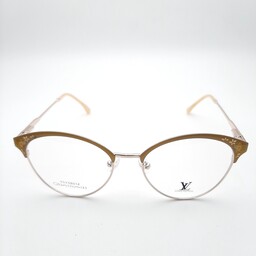 فریم عینک طبی زنانه مارک لوویس ویتون کیفیت عالی دور فلز رنگ ثابت