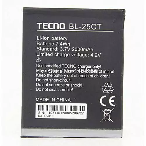 باتری گوشی تکنو Tecno C5 مدل BL-25CT