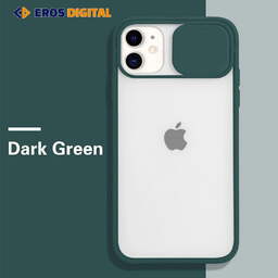 قاب iPhone 11 مدل محافظ لنز دار پشت مات - سبز