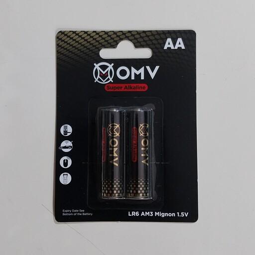 باتری قلمی سوپر  آلکالاین OMV بسته دوتایی 