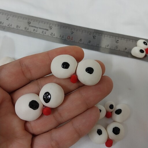 چشم عروسک چشم جوجه و نوک جوجه عروسکی پک 3 تایی در طرحهای مختلف
