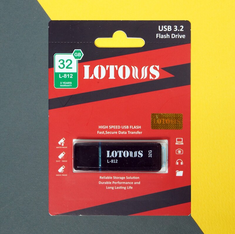 فلش مموری لوتوس مدل L812 ظرفیت 32 گیگابایت USB 3.2