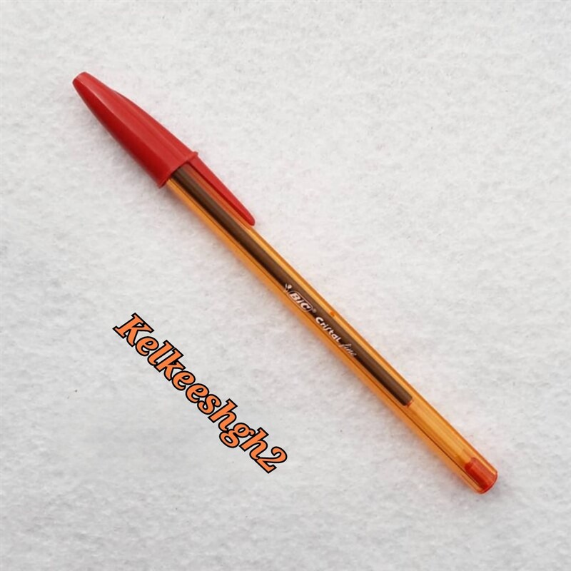 خودکار بیک کریستال فاین 8mm رنگ قرمز 