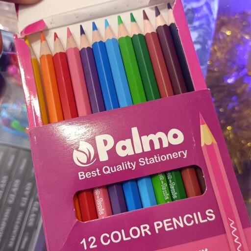 مداد رنگی دوازده رنگ پالمو