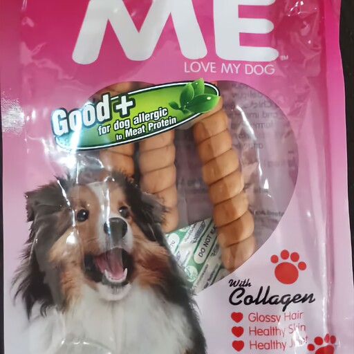 تشویقی سگ برند لاومی love me با طعم فنری مرغ تاریخ تا 2025