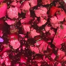 ترشی هفت بیجارخانگی بالبو .ترشی کلم مخلوط با سبزیجات معطر محلی مازندران یک طعم بی نظیر 1000 گرم