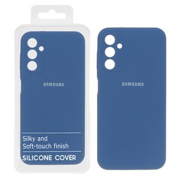 قاب-گارد موبایل سیلیکونی پاک کنی اورجینال درجه یک Samsung Galaxy A14 - آبی تیره (پک دار)کد2574