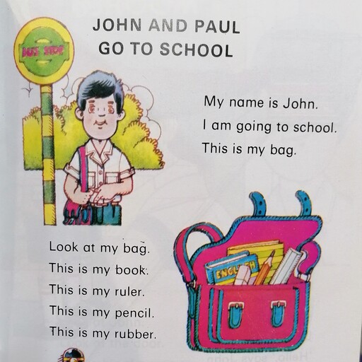 کتاب Start with English Readers Grade 2 John and Paul go to School