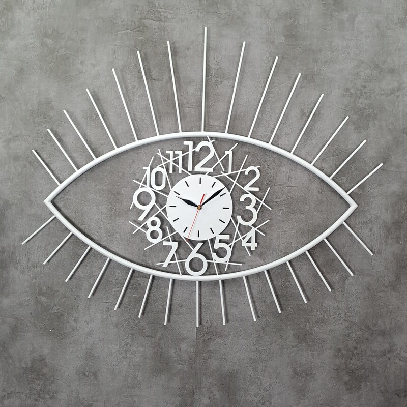 ساعت مدرن دیواری H326 فلزی با رنگ کوره ای استاتیک با سفارش سازی اندازه و رنگ