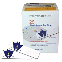 نوار تست قند خون بایونیم(BIONIME) مناسب دستگاه GM110 و GM300 با تاریخ بلندمدت