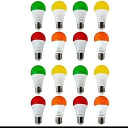 لامپ ال ای دی رنگی 9 وات بروکس با2سال گارانتی