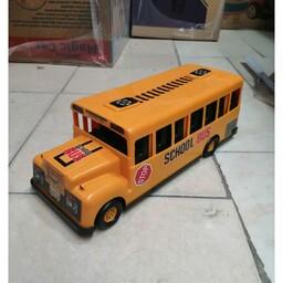 لوازم سیسمونی و اسباب بازی اتوبوس مدرسه سایز بزرگ ابعاد 40در10