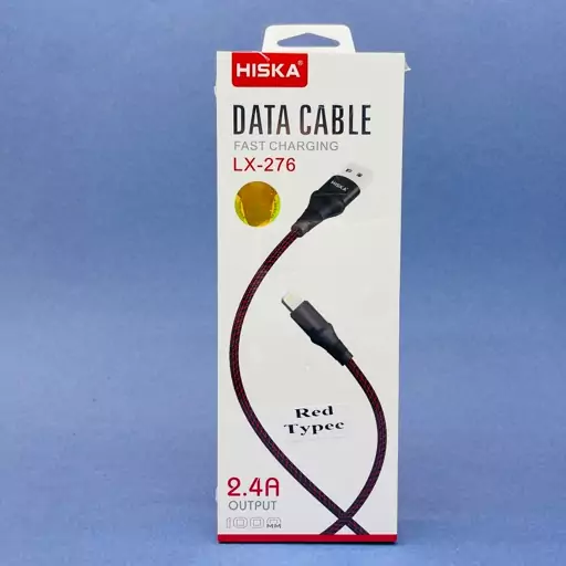 کابل شارژ تایپ سی فست شارژ هیسکا روکش کنفی 1متری HISKA LX276 Cable