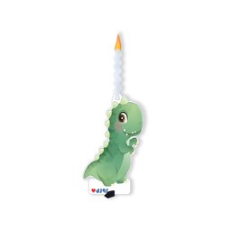 شمع عروسکی دایناسور  سبز (کودک - دیانا 004)