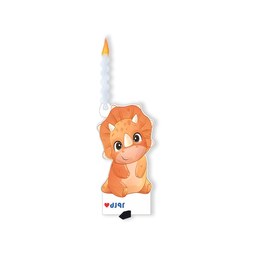 شمع عروسکی دایناسور نارنجی (کودک - دیانا 003)