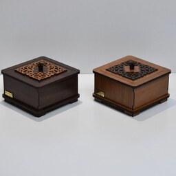 جعبه آجیل و شیرینی تکی درب چوبی