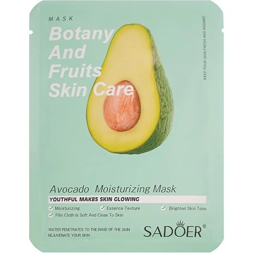 ماسک صورت ورقه ای حاوی عصاره آووکادو سادور وزن 25 گرمی
SADOER Avocado Face Mask 