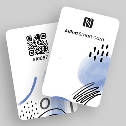 تگ nfc مدل کارت ویزیت هوشمند طرح لونا(همراه با پلتفرم)