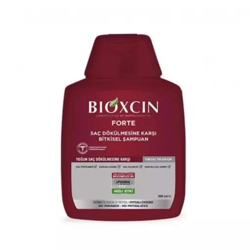 شامپو ضد ریزش بیوکسین فورت Bioxcin Forte مناسب تمام موها حجم 300 میل

