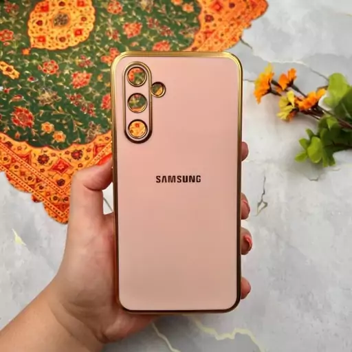 قاب گوشی Galaxy A54 5G سامسونگ  مای کیس دور طلایی محافظ لنز دار کد 98318