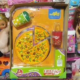 اسباب بازی  دخترانه  فست فود در سه مدل جذاب  ساندویچ همبرگر ، پیتزا  و ساندویچ هات داگ مارک زینگو 