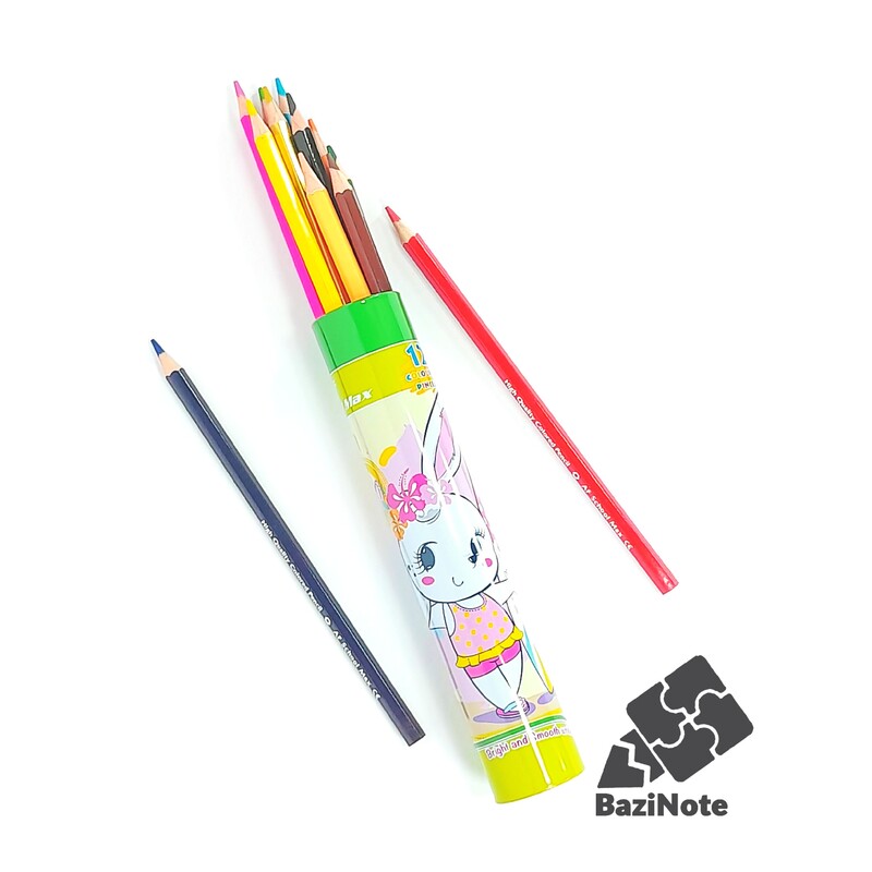 مداد رنگی 12 رنگ لوله ای