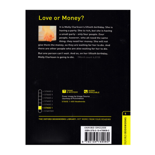 کتاب Oxford Bookworms Love Or Money اثر Rowena Akinyemi انتشارات الوندپویان