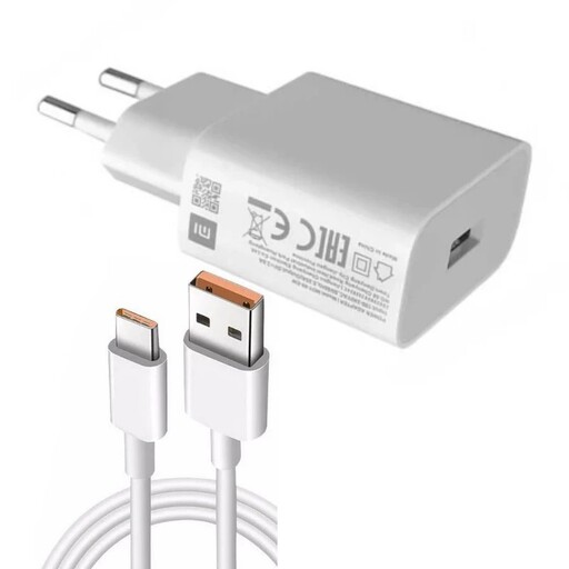 شارژر دیواری 25 وات مدل travel adapter 25w به همراه کابل تبدیل USB-C


