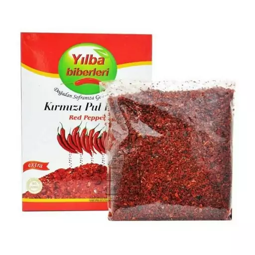 فلفل قرمز ترکیه ای پول بیبر Yilba PulBiber بسته 425 گرمی