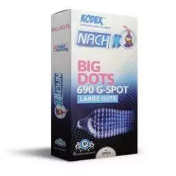 کاندوم خاردار ناچ کدکس مدل BIG DOTS بسته 10 عددی(حتما موجودی بگیرید)