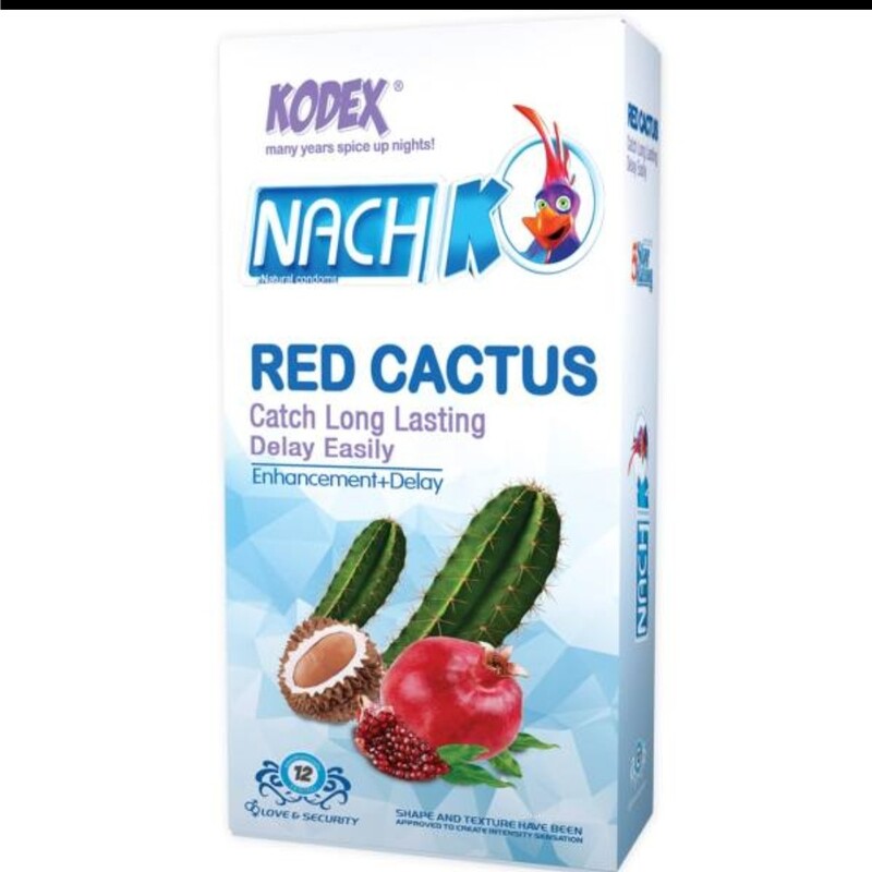 کاندوم کدکس مدل Red Cactus بسته 12 عددی (حتما موجودی بگیرید)

