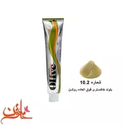 رنگ مو الیو شماره 10.2 خاکستری رنگ بلوند خاکستری فوق العاده روشن