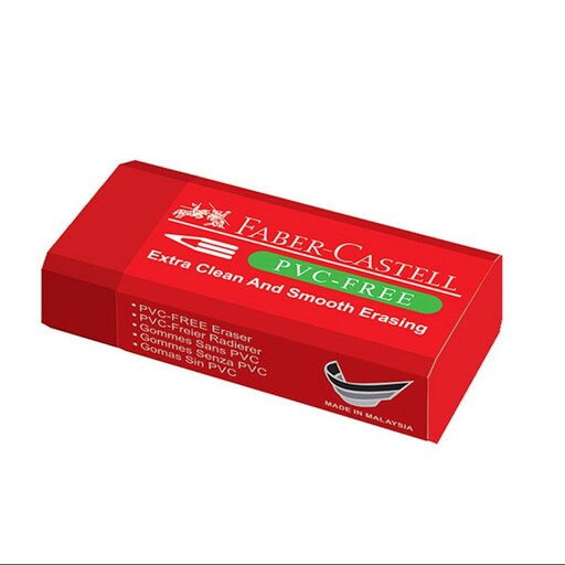 پاک کن قرمز فابر کاستل FABER CASTELL