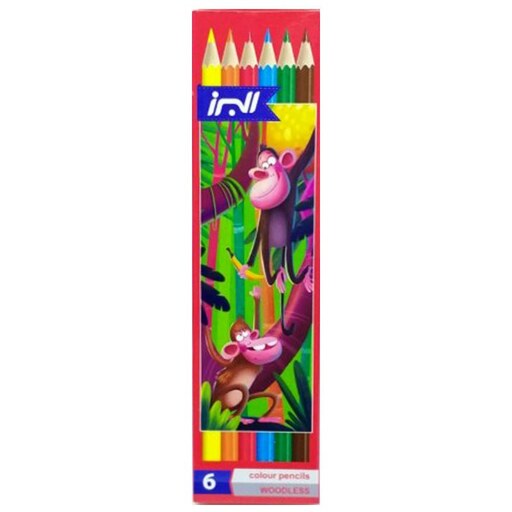 مداد رنگی 6 رنگ جعبه مقوایی البرز 