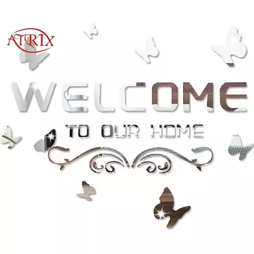 آینه آتریکس مدل welcome to our home کد MD218