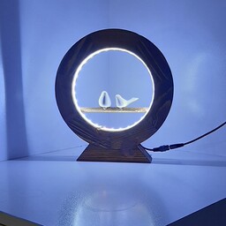 چراغ خواب چوبی مدل دایره