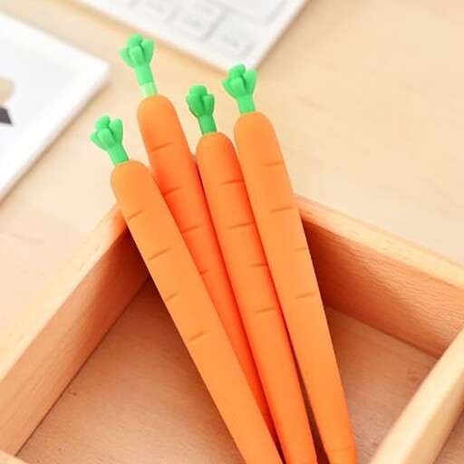 اتود فانتزی طرح هویج مداد مغزی هویجی لوازم التحریر کیوت نوشت افزار  مدرسه