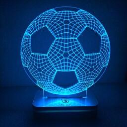 چراغ خواب طرح  توپ فوتبال مدل هفت رنگ سان لیزر 