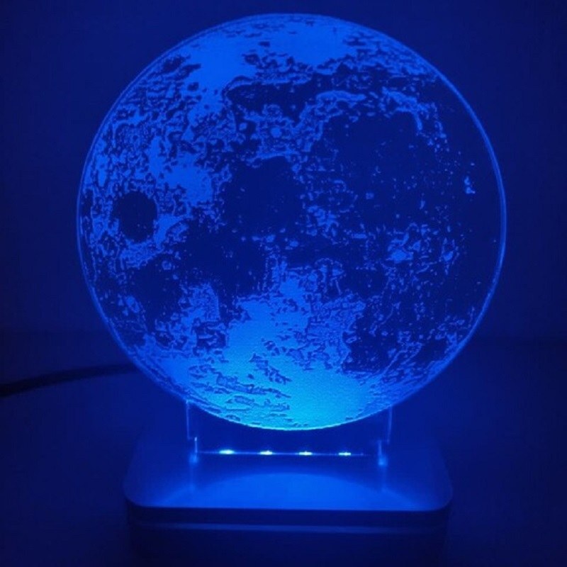 چراغ خواب طرح کره ماه سه بعدی LED کم مصرف
