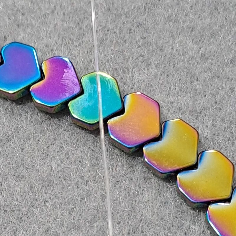 شکلک قلبی رنگارنگ برای دستبند