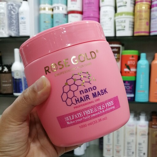 ماسک مو بدون سولفات نانو رزگلد  Mask NANO Rose Gold