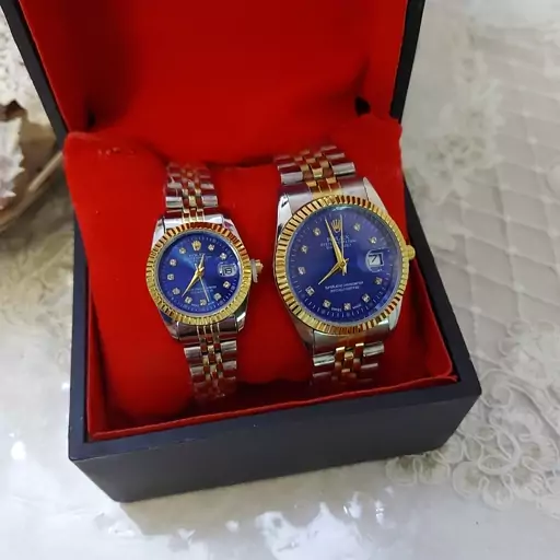 ساعت ست رولکس مردانه و زنانه Rolex صفحه آبی