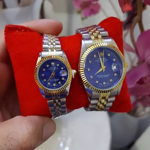 ساعت ست رولکس مردانه و زنانه Rolex صفحه آبی