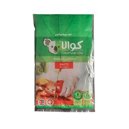 دستکش یکبار مصرف کوالا بسته 100 عددی مدل بایو ( تجزیه پذیر ) دستکش یکبار مصرف نایلونی خانه سلام