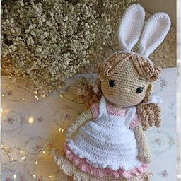 عروسک دختر خرگوشی دستبافت
