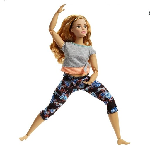 باربی یوگا تپل شلوار گلدار Barbie made to move ، ارسال فوری و رایگان