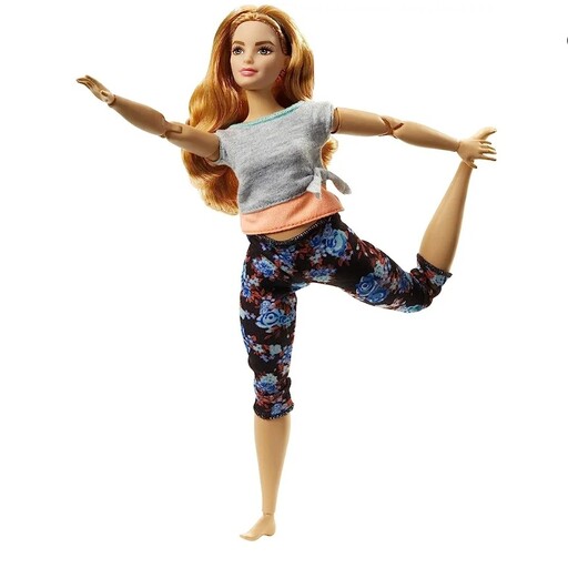 باربی یوگا تپل شلوار گلدار Barbie made to move ، ارسال فوری و رایگان