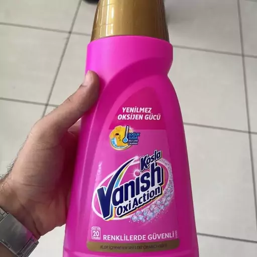 مایع لکه بر لباس ونیش صورتی Vanish حجم (1000ml)